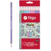 Lapiz FILGO color pastel x 12 largos (36090)